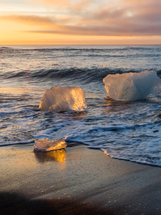 Sunrise on Ice Beach, South Eastern Region