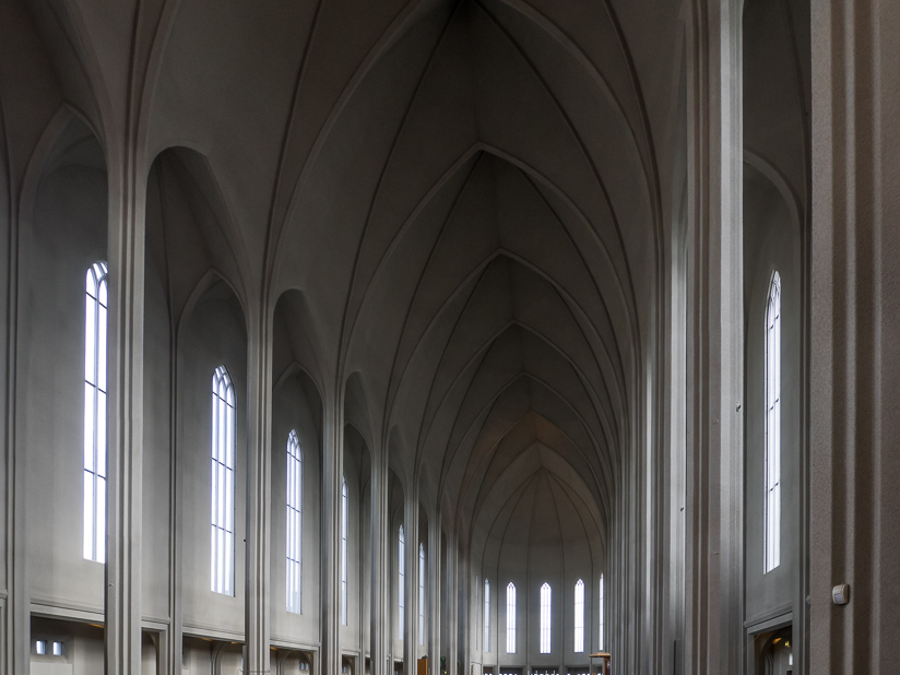 Inside Hallgrimskirkja, Reykjavik